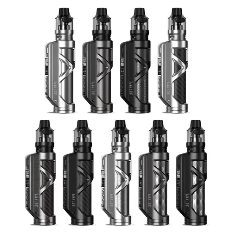 Lost Vape Cyborg Quest 100W Mod Kit - Gunmetal Carbon Fiber