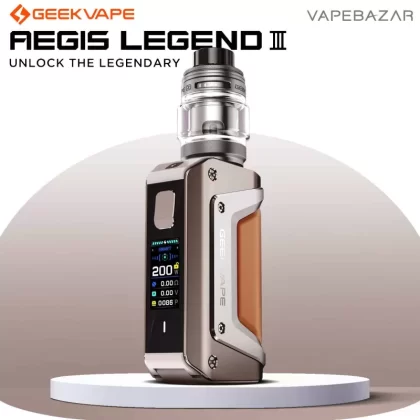 GeekVape Aegis Legend 3 Kit – Titanium Gray - Pod Kit / Geek Vape / 5 - 200 Watt / 5.5ml / USB-C / max. 12 Volt
