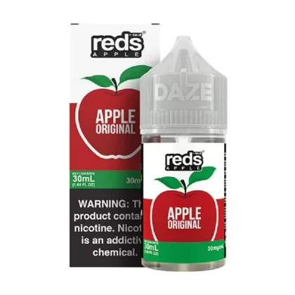 7 Daze Reds Salts Apple Original Nic Salt Vape Juice 30ml - Eightvape