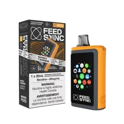 Feed Sync Disposable SMART Vape – 25K – Mango Twinning