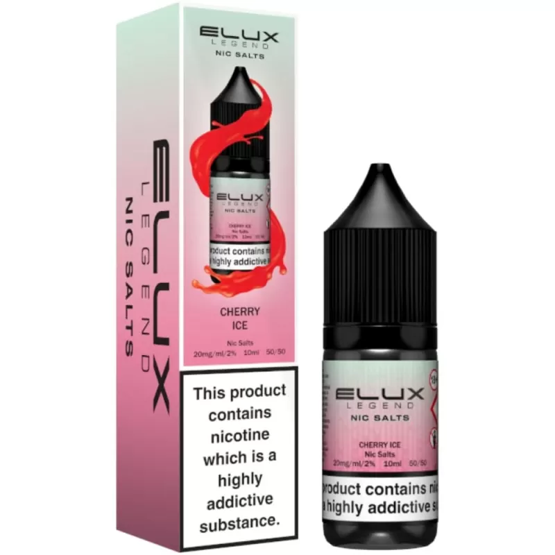 Cherry Ice Nic Salt E-Liquid Legend Series by ELUX (10ml) - 10mg