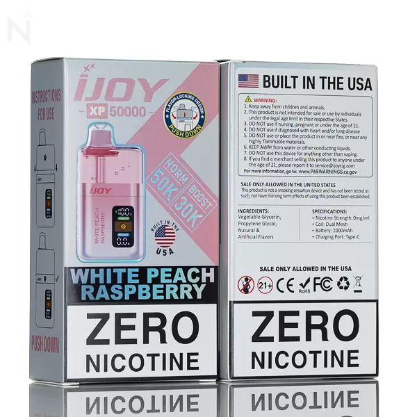 iJoy XP50K 0% Zero Nicotine Disposable Vape - Image 3