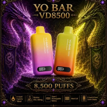 YO BAR VD8500 - Caramel Vanilla Tobacco - Vapeciga