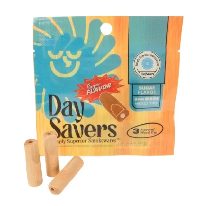 Day Savers 9mm Sugar Flavor Wood Filter Tipcs (3 pack) - Flavor#Sugar>Vanilla