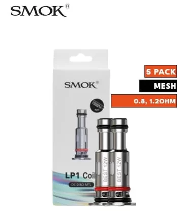 Smok Lp1 Replacement Coils - 0.8 Ohm Mesh - Five Pack