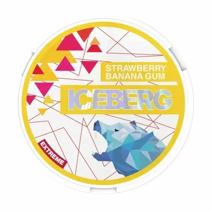 Strawberry Banana Gum Nicotine Pouches by Iceberg - Vape Product, Vape Product