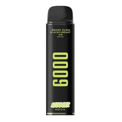 Slugger Black Disposable Vape – Mango Guava Blackcurrant Ice 40mg (6000 Puffs)