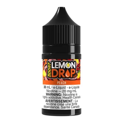 Lemon Drop Boost Salt Nic E-Liquid - Peach 30ml - 20mg/ml