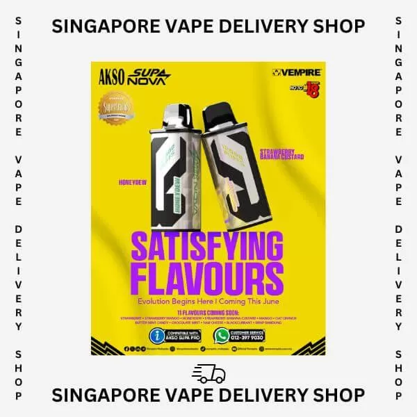 Akso Supa Nova 12000 Puffs - Starter Kit (Device + Cartridge) / Green Mango - Image 2