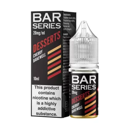Cherry Bakewell Nic Salt E-liquid By Bar Series Desserts - Eliquidsupply
