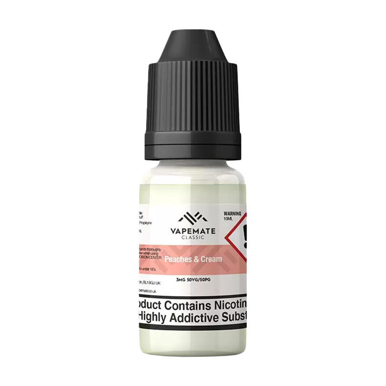 Vapemate Classic Peaches & Cream 10ml - 12mg - Vape Product