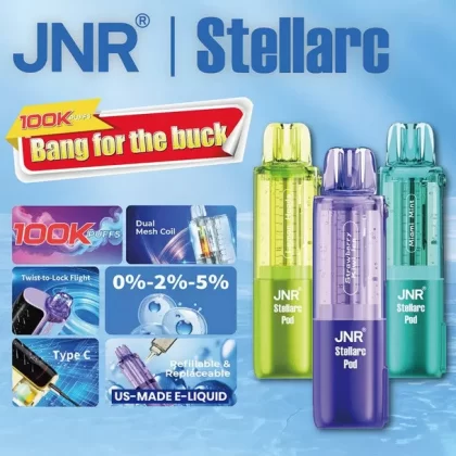 JNR Stellarc POD 100K - White Peach Raspberry