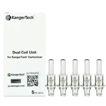 Genuine KangerTech Kanger Dual Coil Unit 1.5Ω Replacement Coil Pack of 5x