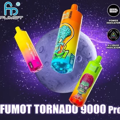 Fumot RandM Tornado Pro 9000 Puffs | 0%-5% strength, 18mL, bulk disposable vape - Aiviouvapes
