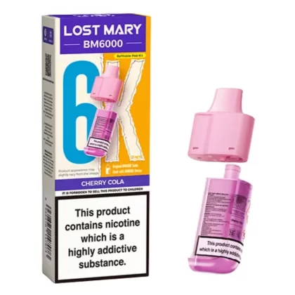 Cherry Cola BM6000 Prefilled Pods by Lost Mary (2ml + 10ml)