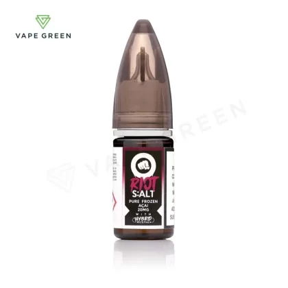 Pure Frozen Acai Hybrid Nic Salt E-Liquid by Riot Squad Black Edition