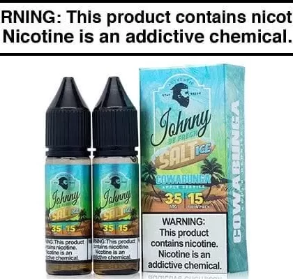 COWABUNGA ICE BY JOHNNY BE FRESH SALTS 30ML - Vapejuice