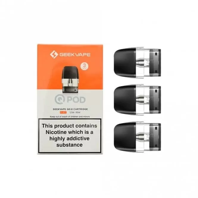 Q Replacement Pods by GeekVape (3 Pack) - 0.6 Ohm