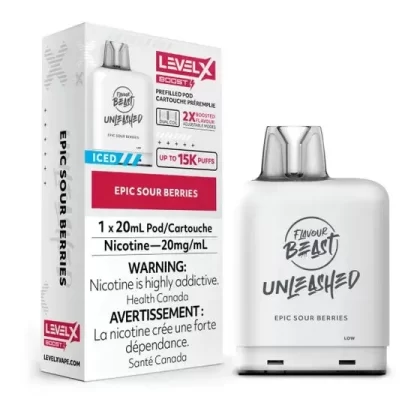 Flavour Beast Level X Vape Pod – 25K – Epic Sour Berries - Select Option#Ontario>Outside Ontario