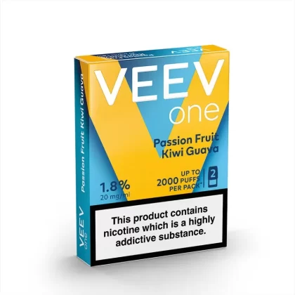VEEV ONE Passion Fruit Kiwi Guava Pods (2 Pack) - Nicotine Strength#20mg