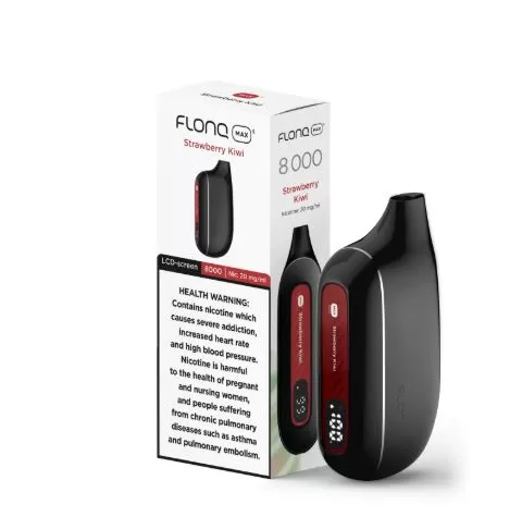 FLONQ MAX S RECHARGEABLE DISPOSABLE VAPES (8,000PUFFS) - Mixed Berries / 20 mg - Image 2