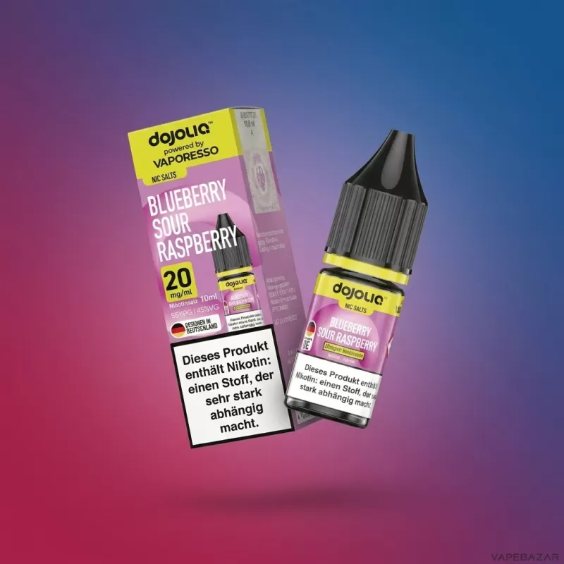 Dojoliq – Blueberry Sour Raspberry 10ml - 20mg/ml, 10mg/ml; Vaporesso; Himbeere, Blaubeere - Image 2