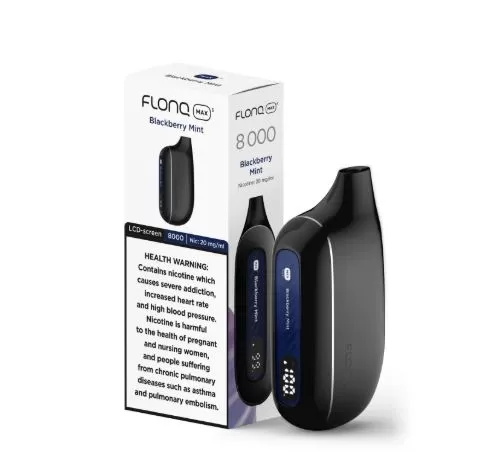 FLONQ MAX S RECHARGEABLE DISPOSABLE VAPES (8,000PUFFS) - Mixed Berries / 20 mg - Image 3