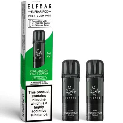 Kiwi Passionfruit Guava Elf Bar 600 Pods (x2) - 88Vape