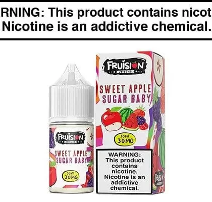 SWEET APPLE SUGAR BABY BY FRUISION SALTS 30ML - Vapejuice