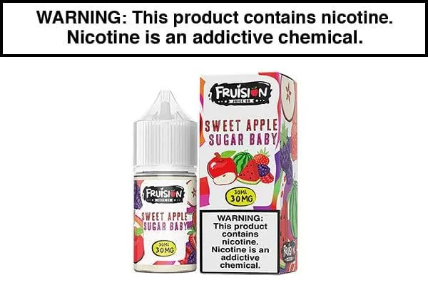 SWEET APPLE SUGAR BABY BY FRUISION SALTS 30ML - Vapejuice