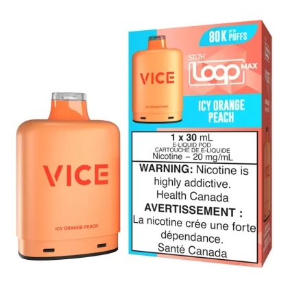 STLTH Loop Max x Vice E-Liquid Pod Pack - Icy Orange Peach 30ml - 20mg/ml