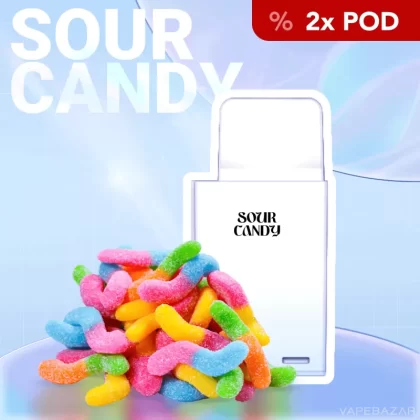 La Fume Cuatro – Sour Candy – Prefilled Liquid Pod – 2er Pack - Propylenglykol / Glycerin / Nikotin-Benzoat / 2-isopropyl-N,2,3 -trimethylbutyramide / La Fume / 20mg/ml