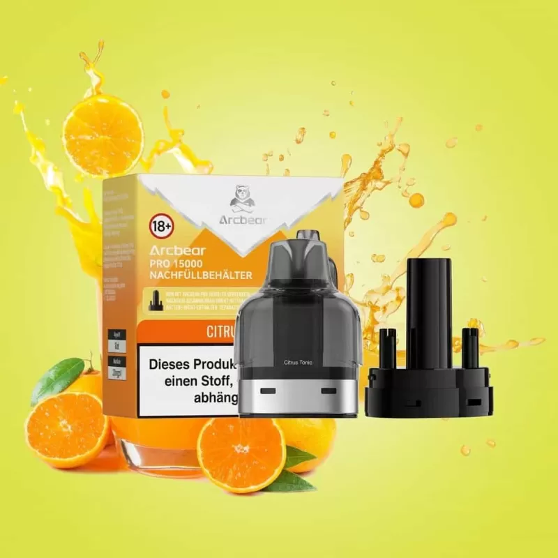 Arcbear Pro 15000 Nachfüllset – Citrus Tonic 20mg/ml Nikotin