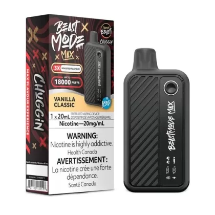 Flavour Beast Beast Mode Max 18K Disposable – 20ML – Chuggin’ Vanilla Classic Iced - Eliquidsupply