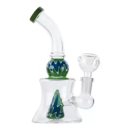 Wavy Conic Percolator Bong – 6in