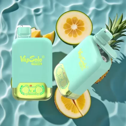 Vapsolo Twins 20000 Puffs Disposable Vape with Triple Melon & Pineapple Coconut Flavor, 40ml E-Liquid, Type-C Charging - Bangvapeaustralia