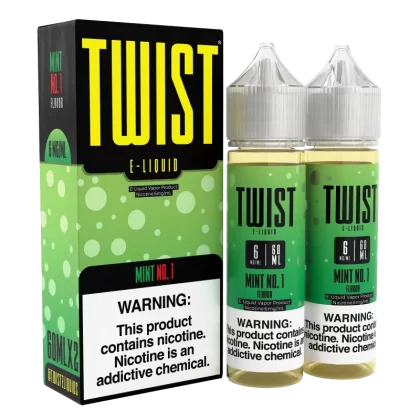TWIST E-Liquid - Mint No.1 - 120ML E-Liquid (Twin 60ML Pack) - 0MG