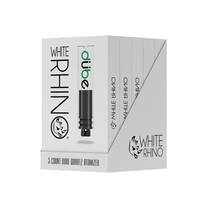 White Rhino Dube Quartz Atomizer 5pk(Not sold as singles)