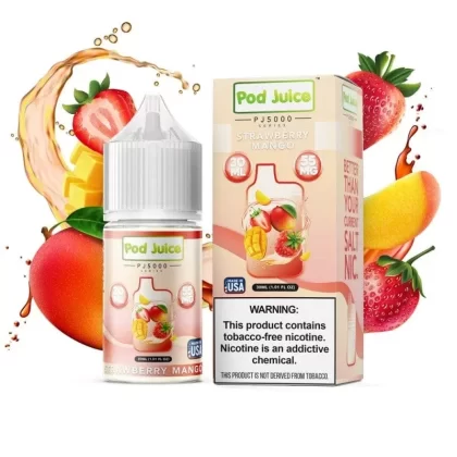 Strawberry Mango PJ5000 SALT – Pod Juice – 30mL