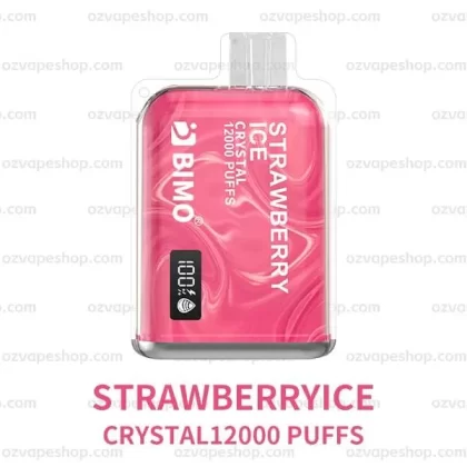 BIMO Crystal 12k Puffs- Strawberry Ice - Vape Store