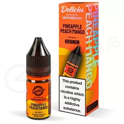 Pineapple Peach Mango Nic Salt E-Liquid by Deliciu - Ecigpremium