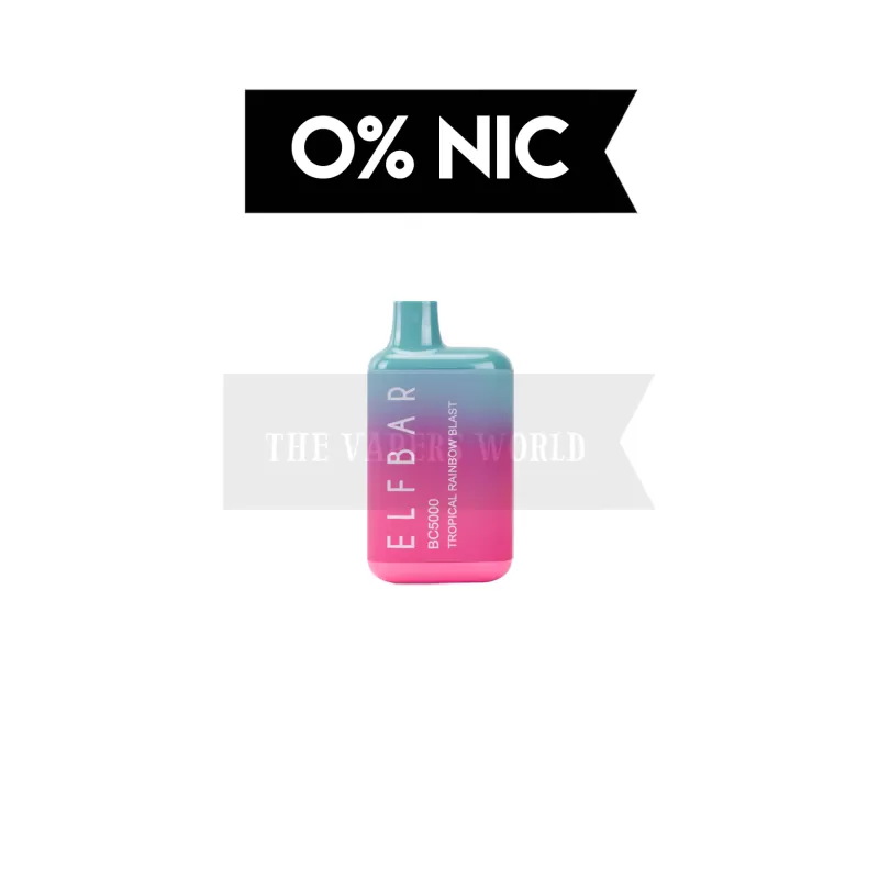 BC5000 0-Nic Disposable Vape By The Box - Tropical Rinbo, Peach Mango Watermelon (03FC57) - Image 2