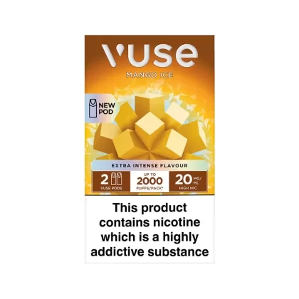 Vuse Extra Intense Mango Ice Pods (2 Pack) - Strength#20mg>10mg>6mg (688EC8)