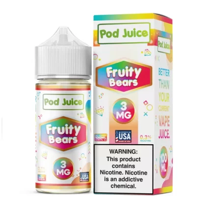 Pod Juice - Fruity Bears - 100ML E-Liquid - 6MG
