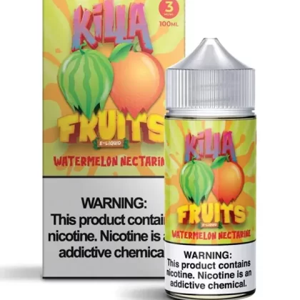 Killa Fruits Watermelon Nectarine 120ml E Liquid - 0mg
