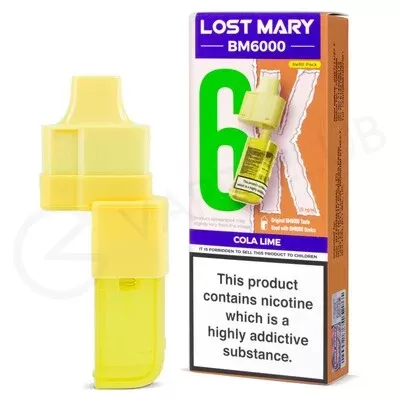 Cola Lime Lost Mary BM6000 Refill Pod