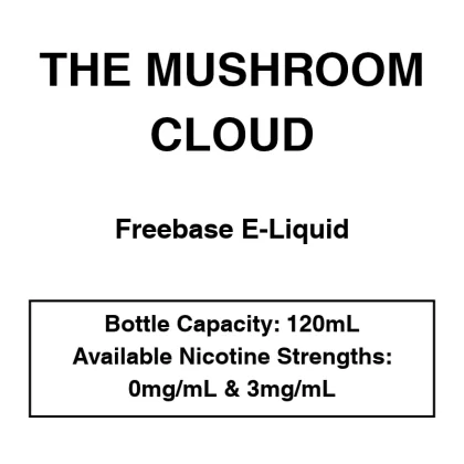 The Mushroom Clouds – Freebase E-Liquid – 120mL - Berry Cherry, Caramel Tobacco; Vape Product, Vape Product (28E0E9)