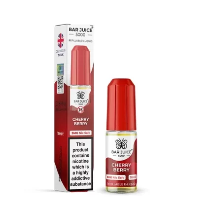 Bar Juice 5000 Cherry Berry Nic Salt E-Liquid 5mg, 10mg & 20mg