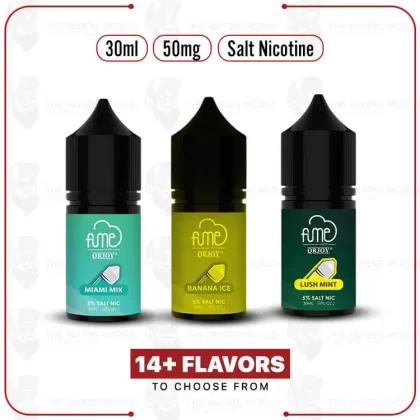 FUME Salt Nic Juice Vape Flavors 30mL - Thevapersworld