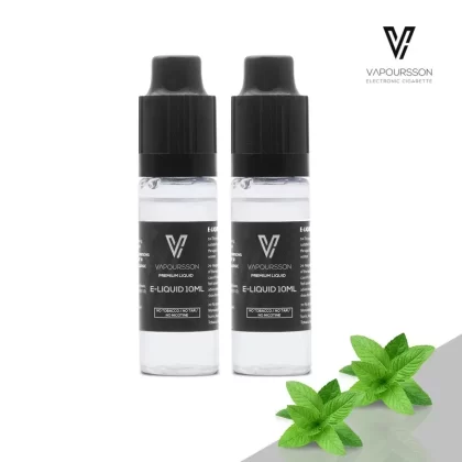 Vapoursson e-Liquid – Strong Mint 0mg 10ml Bottle x 2 Pack | Cigee